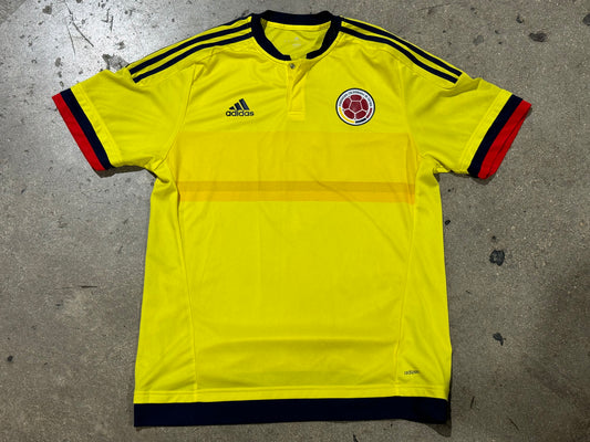 Adidas Colombia National Team Falcao #9 Jersey - Yellow Size Large