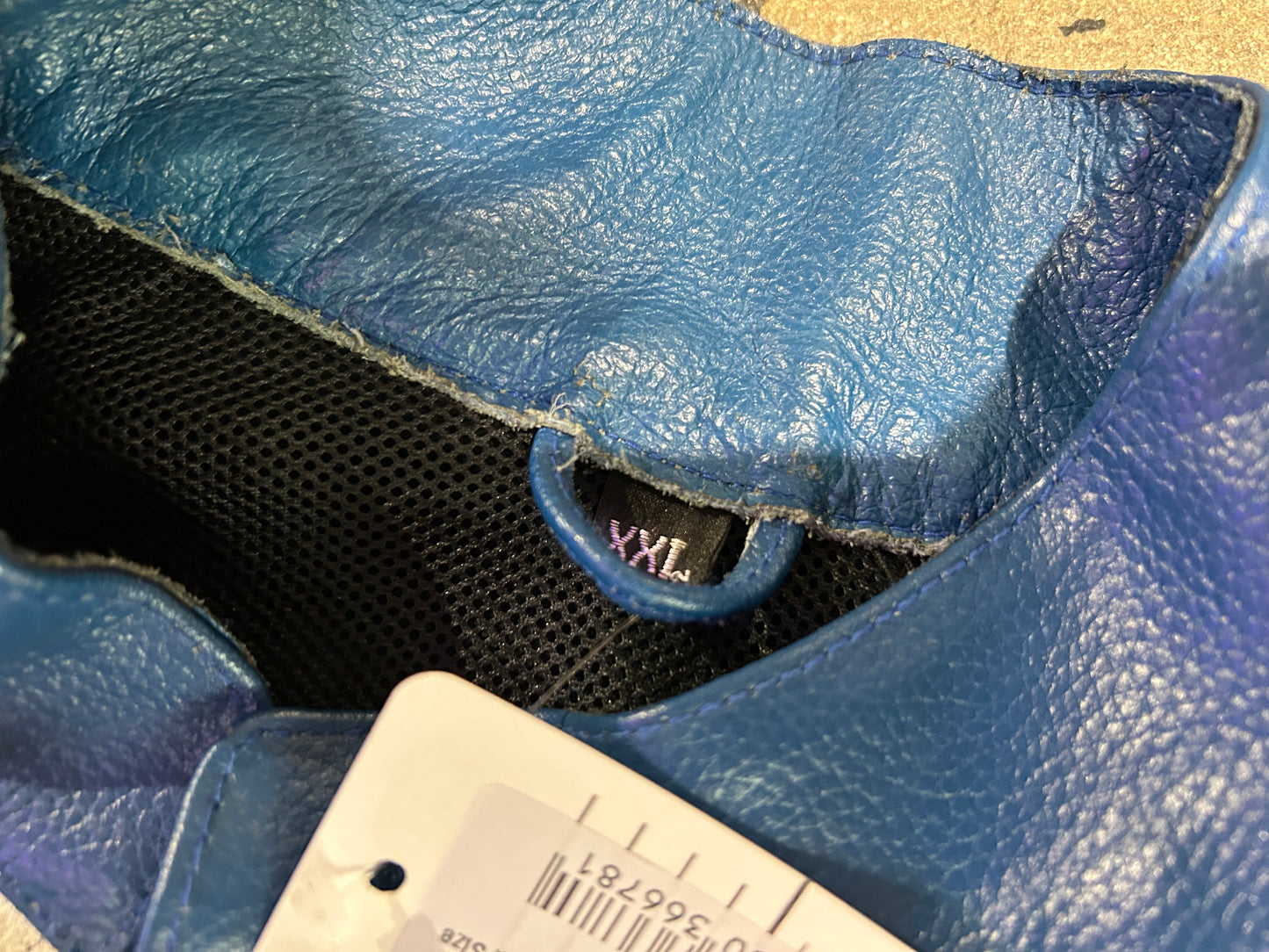 Suzuki Motorcycle Leather Jacket - Blue/White/Black Size XXL
