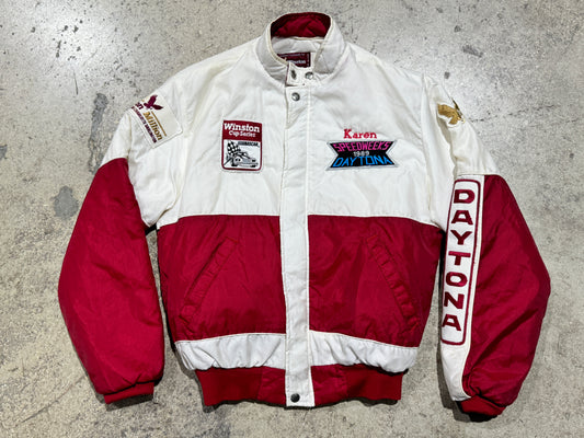 1989 Winston Cup Series Karen jacket - White/Red Size Small