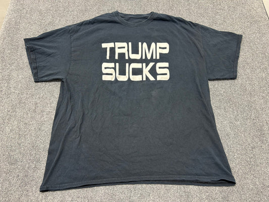 Trump & Hillary Sucks Tee - Black Size XXL(con)