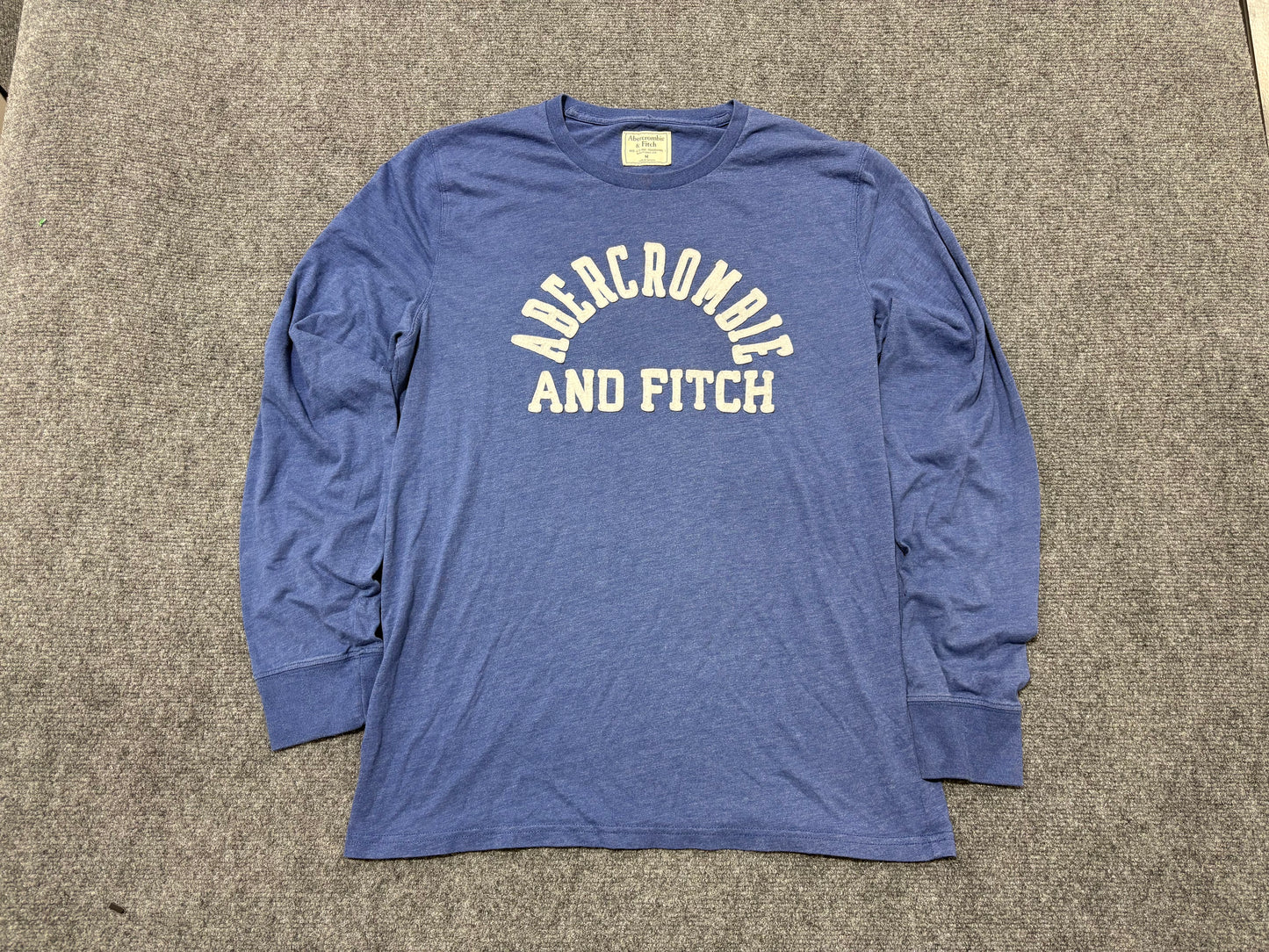 Abercrombie & Fitch Long Sleeve Shirt - Blue Size Medium
