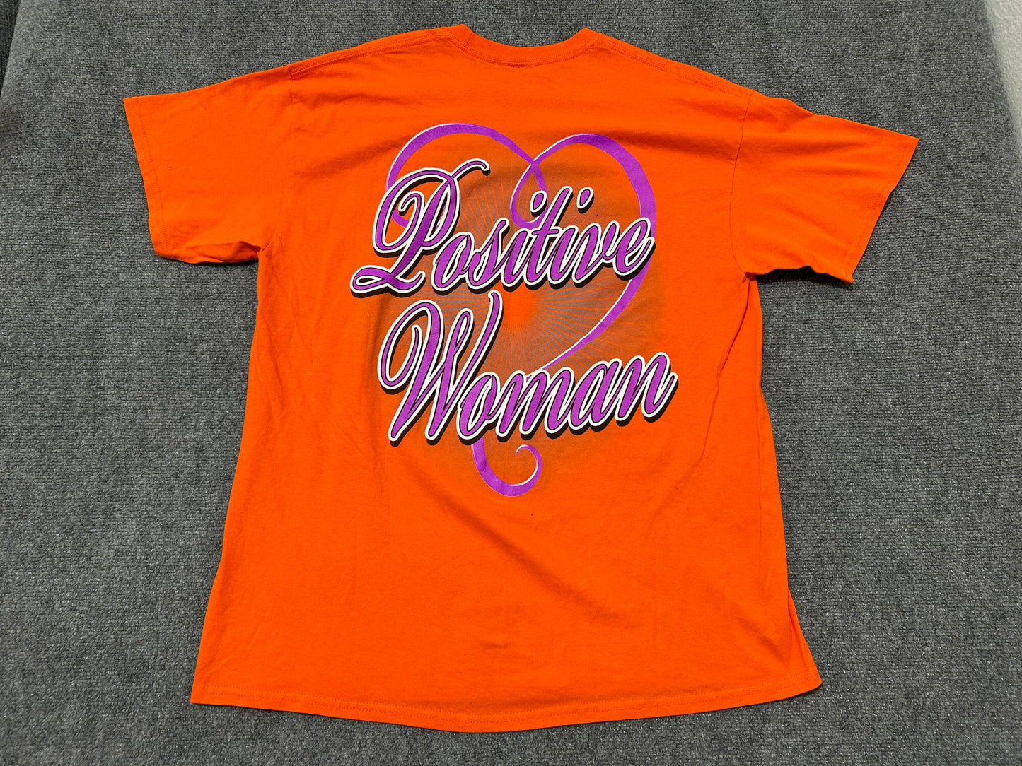 Michelle Obama Positive Woman Tee - Orange Size XL