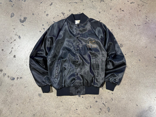 1991 Daytona Beach Bike Week 50th Satin Jacket - Black Size Medium