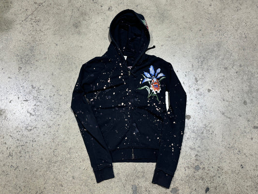 WMNS Ed Hardy Butterfly Hoodie - Black Size Small