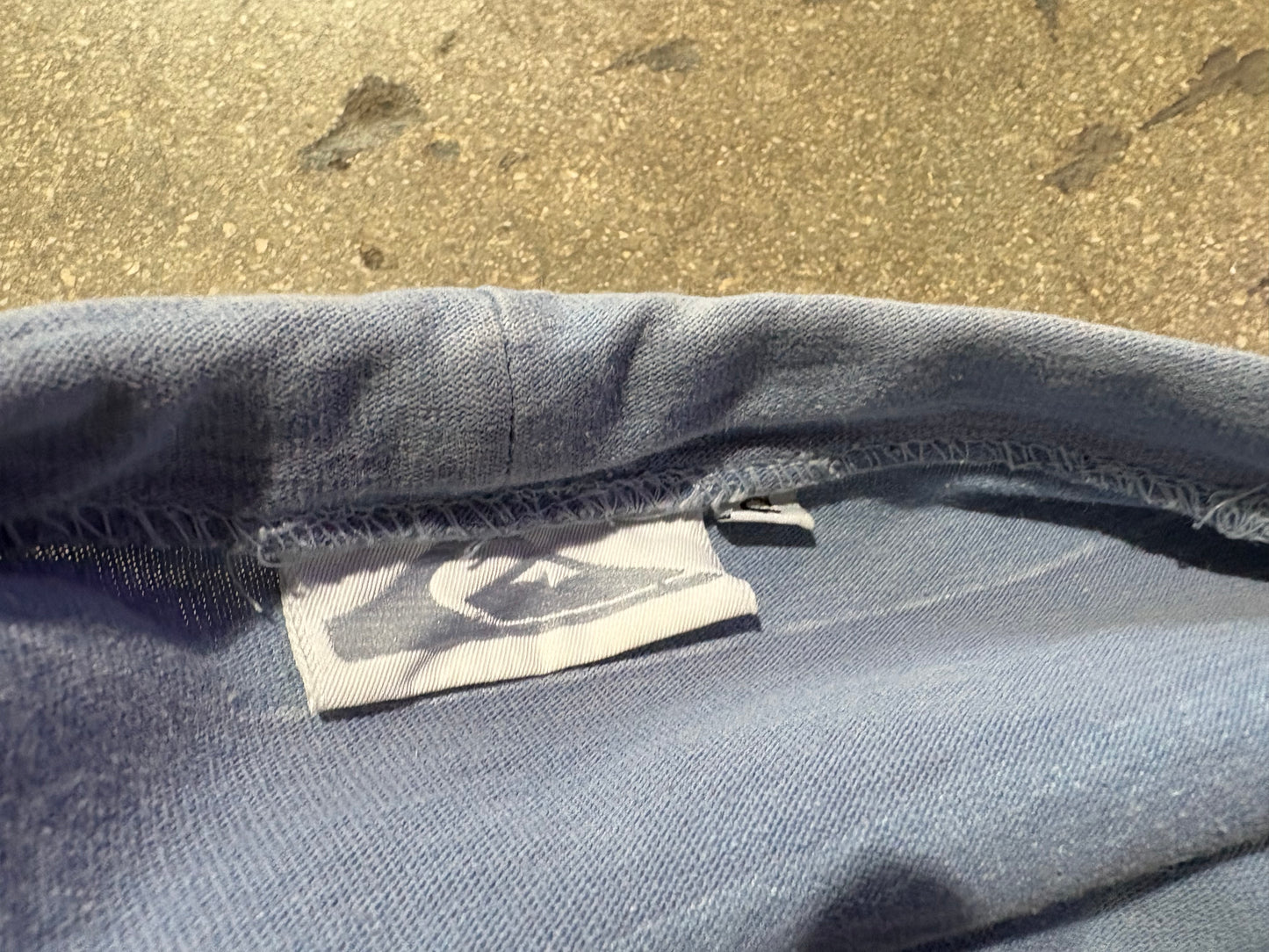 90s Quicksilver Striped Pocket Tee - Blue/Purple Size Small