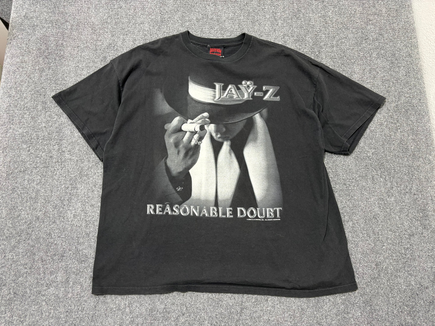 2009 Jay Z Reasonable Doubt Cover Tee - Black Size XXL