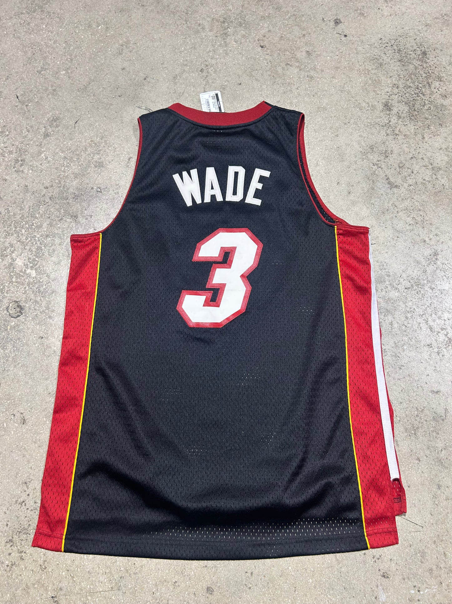 Miami Heat Wade #3 Basketball Jersey - Black Size Medium