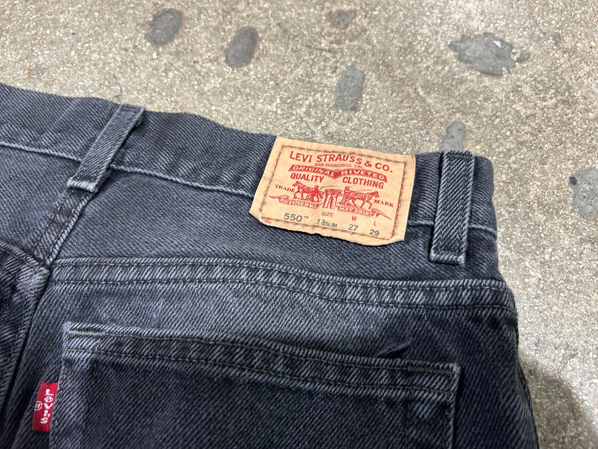 Levis 550 Jeans - Black size 27x29