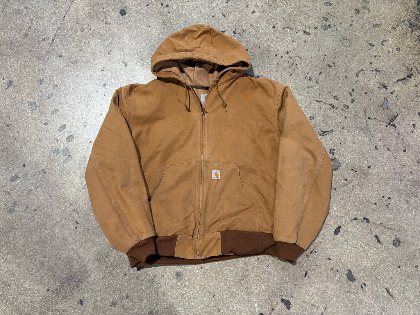 Carhartt Hooded Jacket - Golden Brown Size 2XL