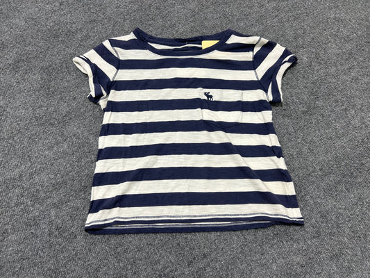 Abercrombie & Fitch Striped Baby Tee - Navy / White Size XS