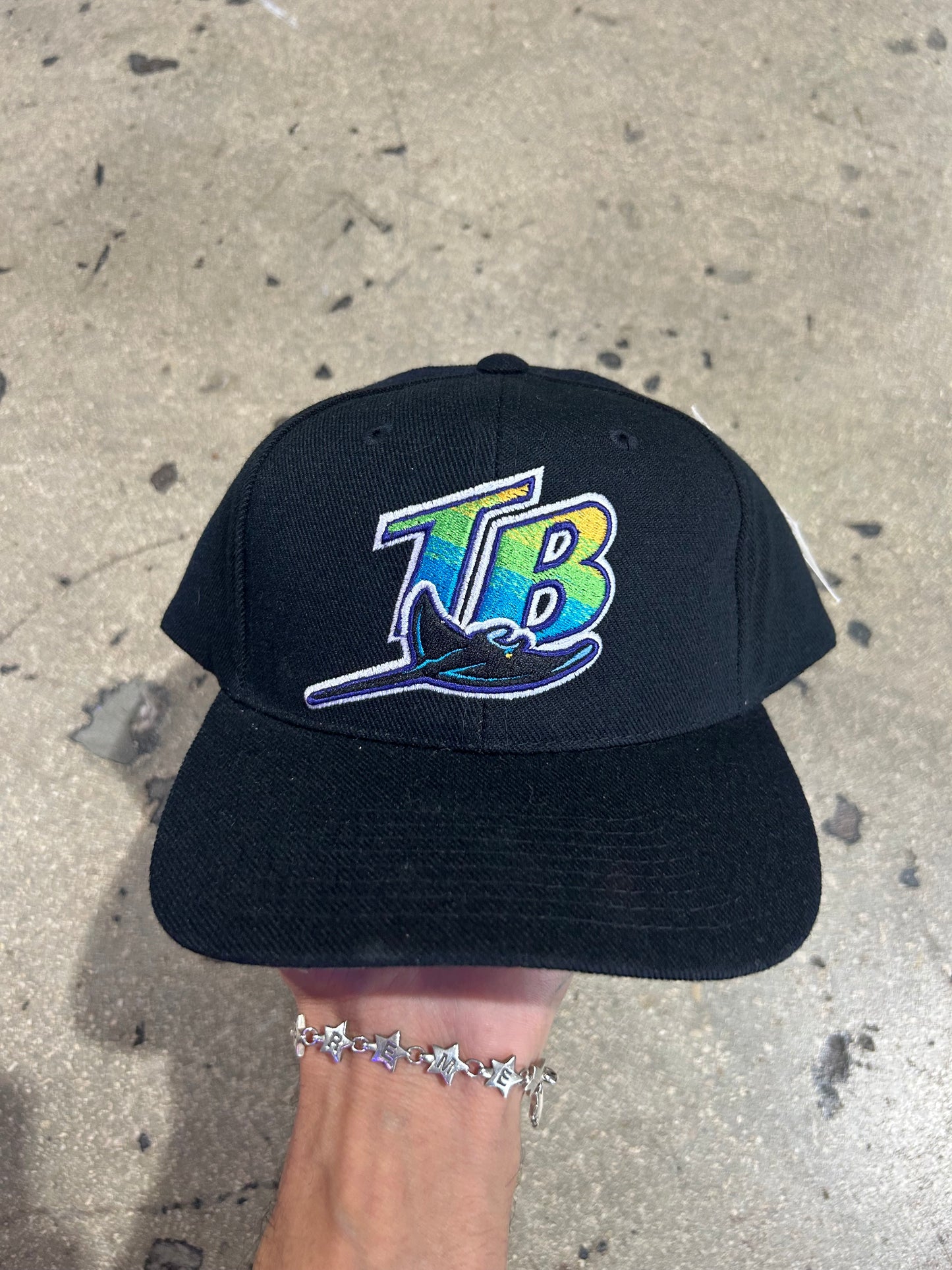 Tampa Bay Devil Rays Ray Hat - Black (con)