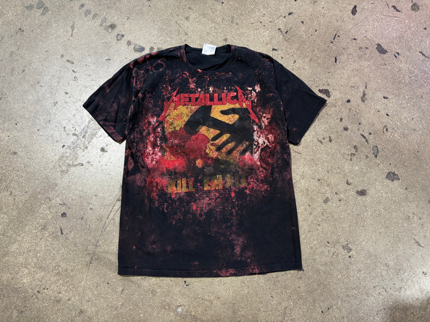 Metallica Kill Them All AOP Tee - Black/Red Size Large
