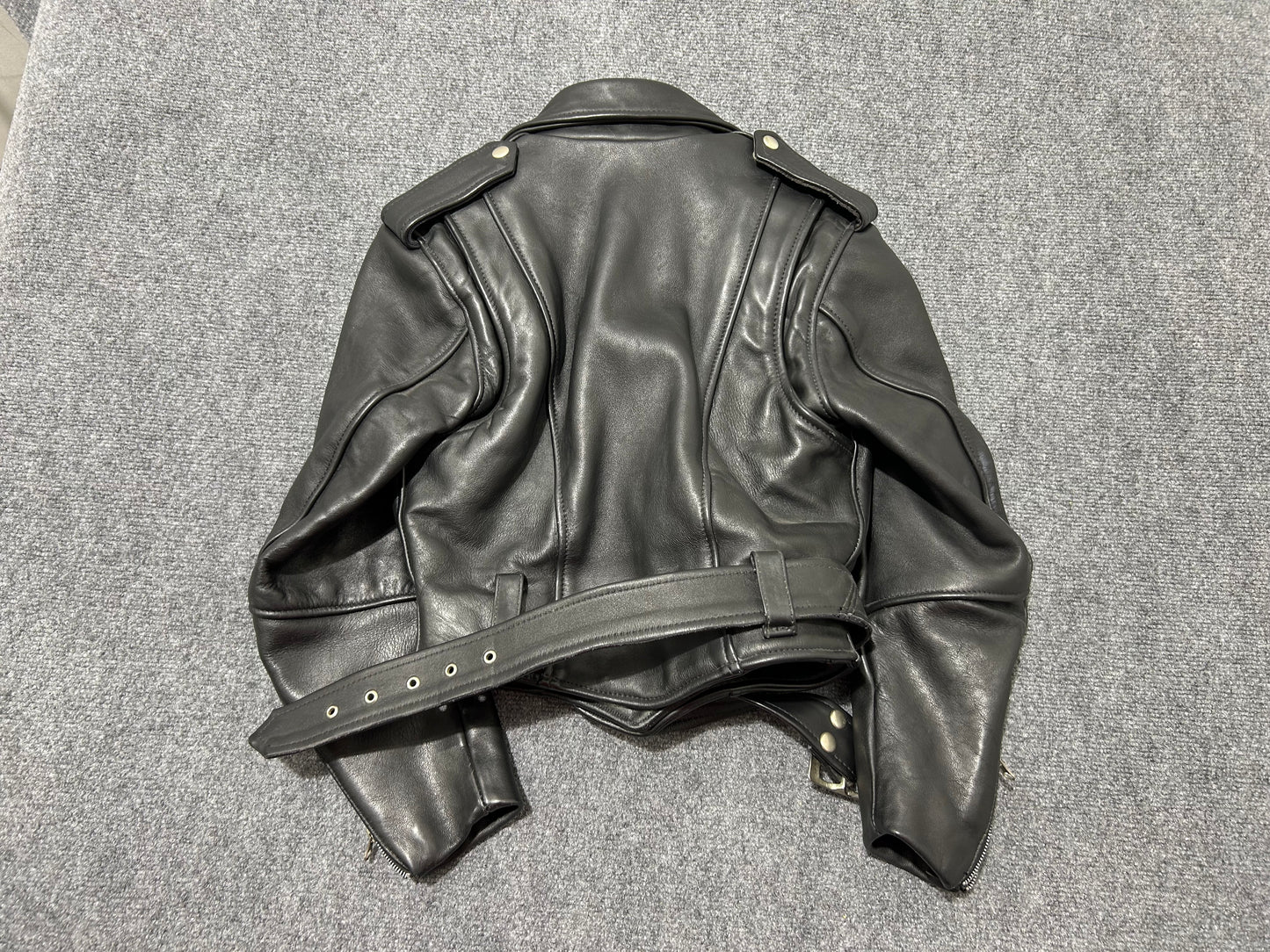 WMNS Vanson Leather Biker Jacket - Black Size 6