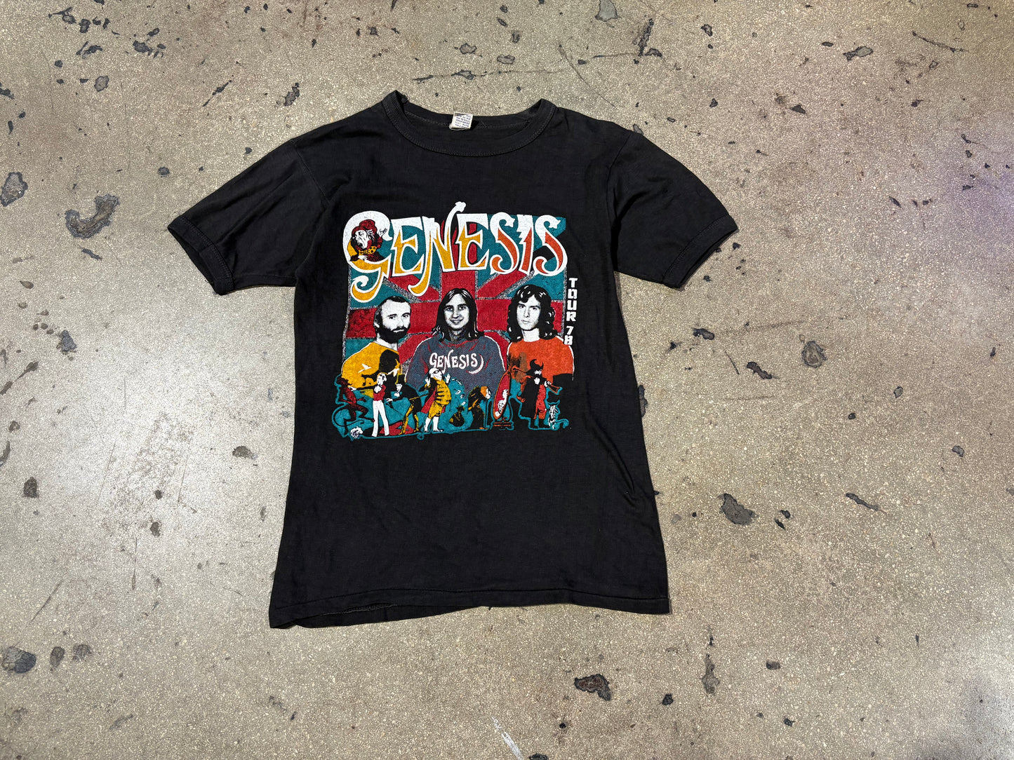 1978 Genesis Tour Tee - Black Size Medium