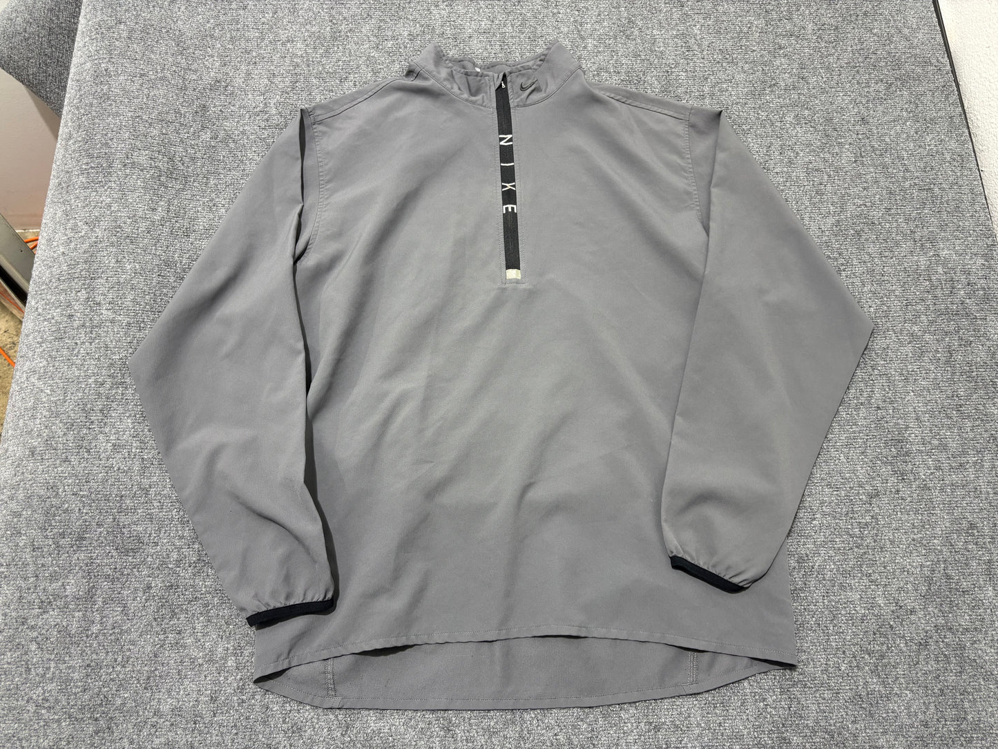 Nike Half Zip Running Jacket - Grey Size XL