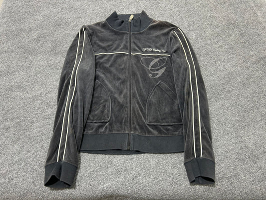 WMNS G Unit Velour Track Jacket - Black Size XL