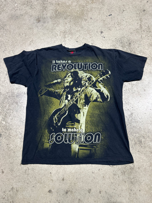 2008 Bob Marley It Takes A Revolution Tee - Black Size XXL