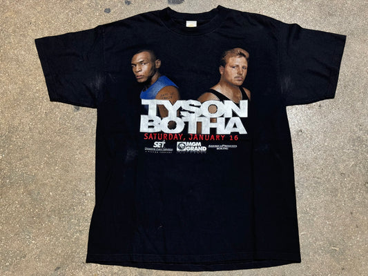 1999 Tyson Vs Botha Tee - Black Size XL (CLEANING)