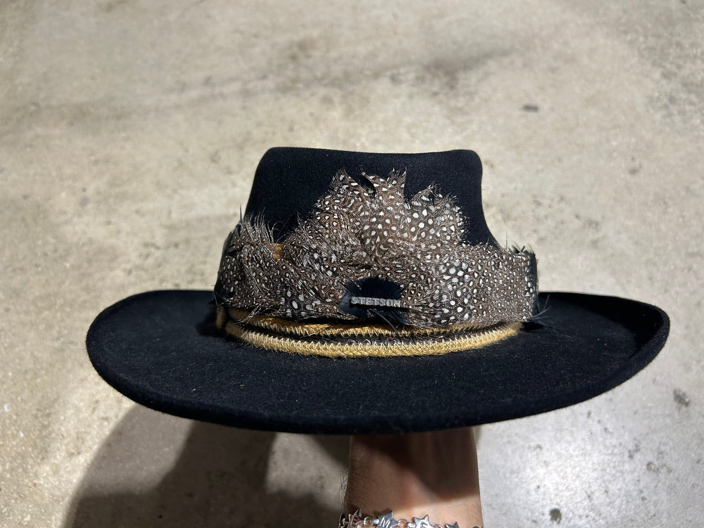 The Gun Club Stetson Hat - Black Size 7 1/4