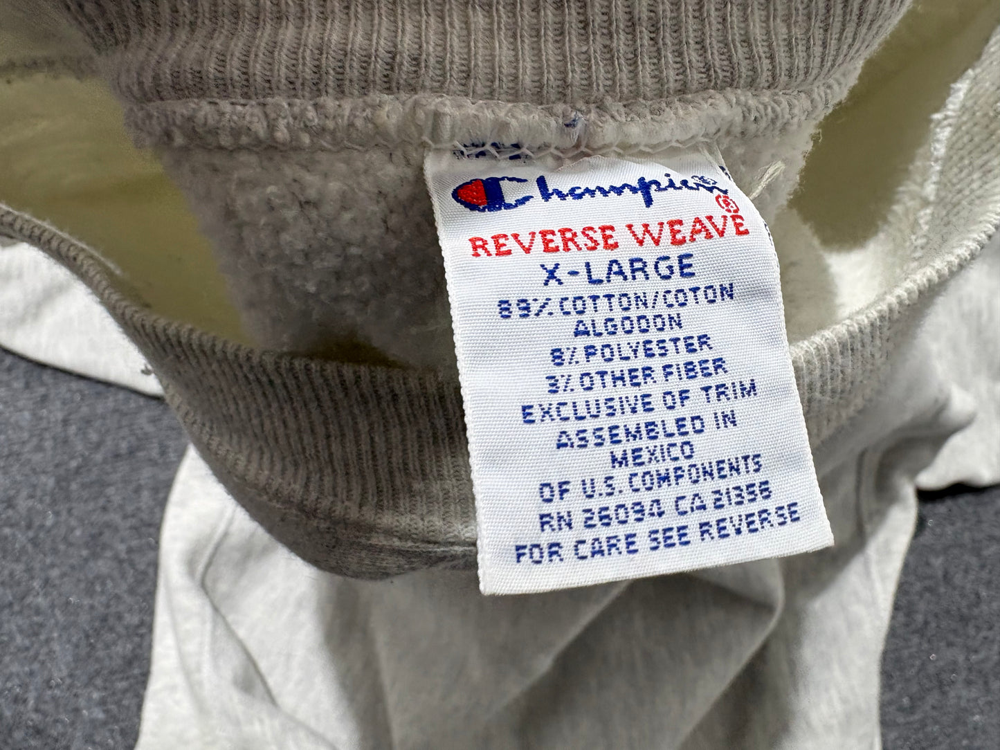 Champion Harvard Class of 97 Reverse Weave Sweatshirt - Grey Size XL