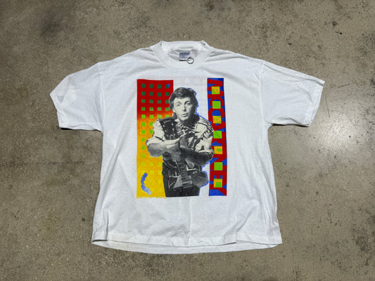 1989 Paul McCartney Tour Tee - White Size XL