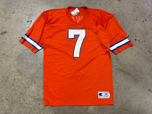 Champion Denver Broncos #7 Elway Football Jersey - Orange Size 48/XL