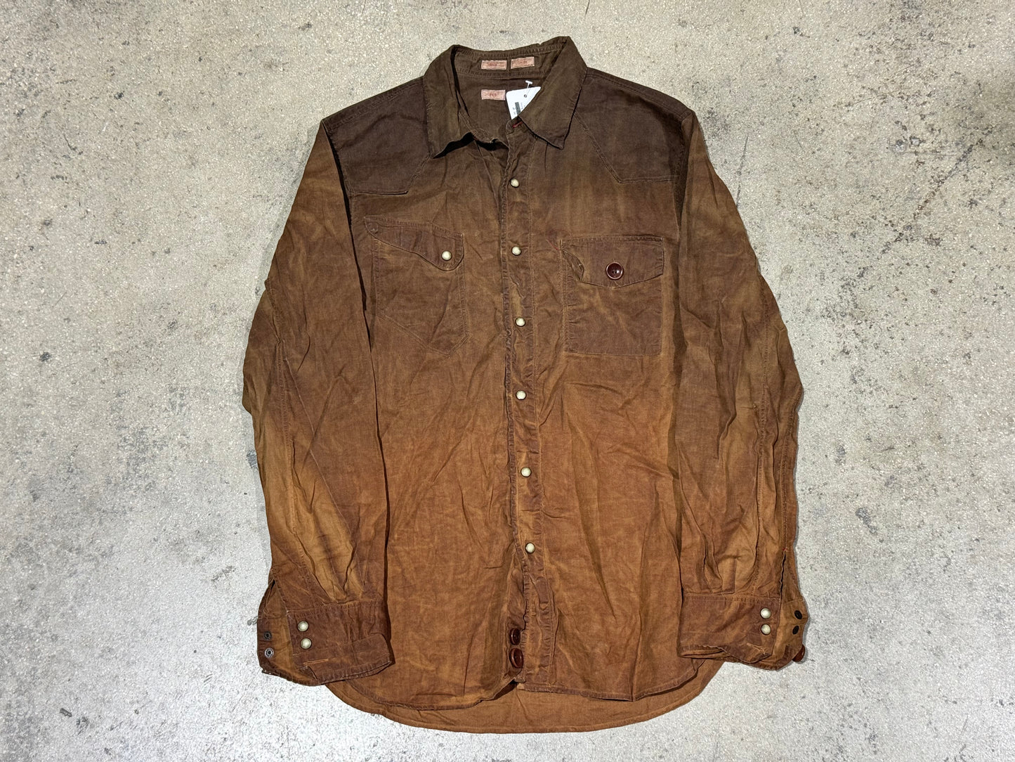 Paul Smith Western Button Up - Brown Size Large