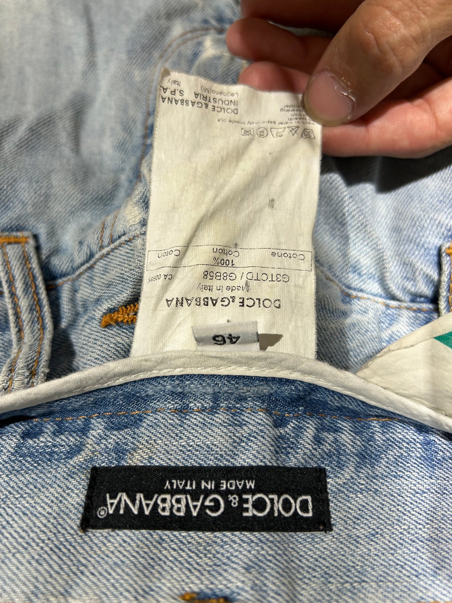 Dolce & Gabbana Scab Denim Jeans - Light Blue Size 32(con)