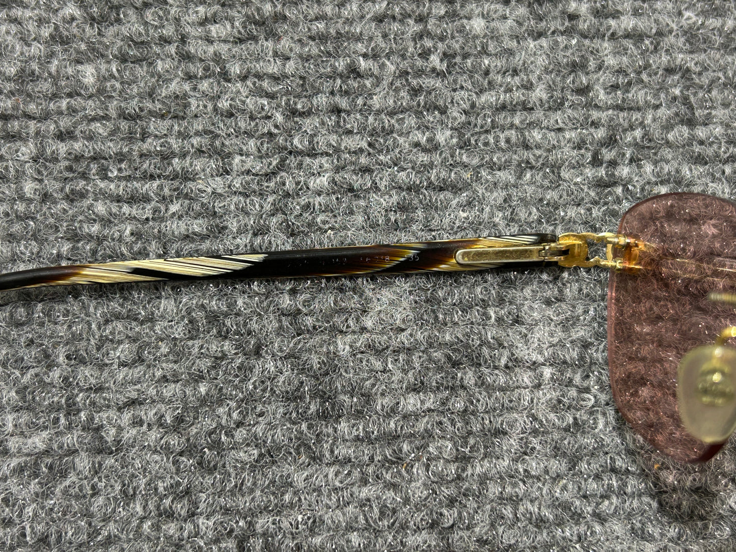 Chanel Rimless Sunglasses - Pink/Gold