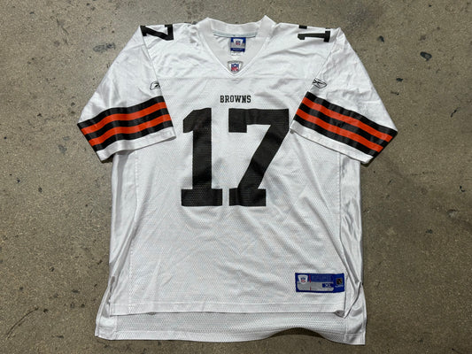 Reebok Cleveland Browns Edwards #17 Jersey - White Size XL