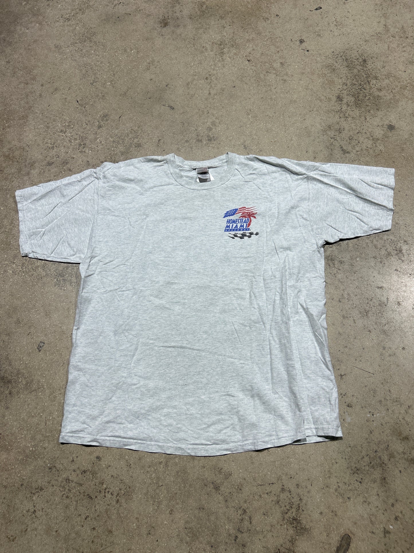 90s Homestead Miami Speedway Tee - Ash Grey Size XXL