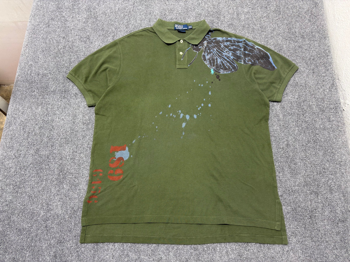 Polo Ralph Lauren Butterfly Polo - Olive Size XXL