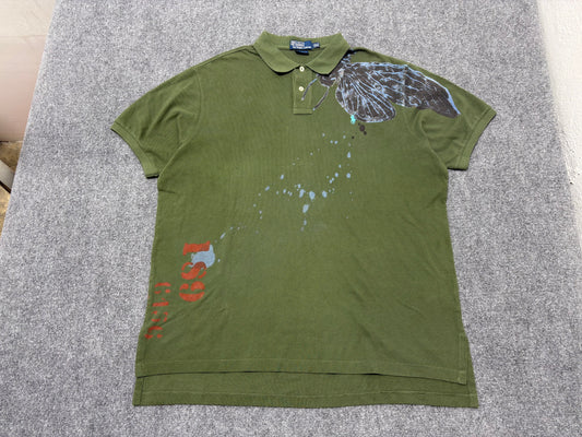 Polo Ralph Lauren Butterfly Polo - Olive Size XXL