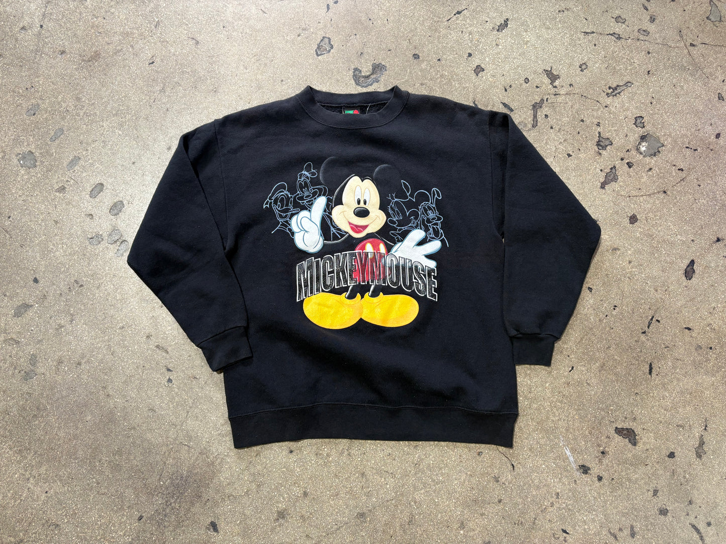 Disney Mickey Mouse Crewneck Sweatshirt - Black Size Small/Medium