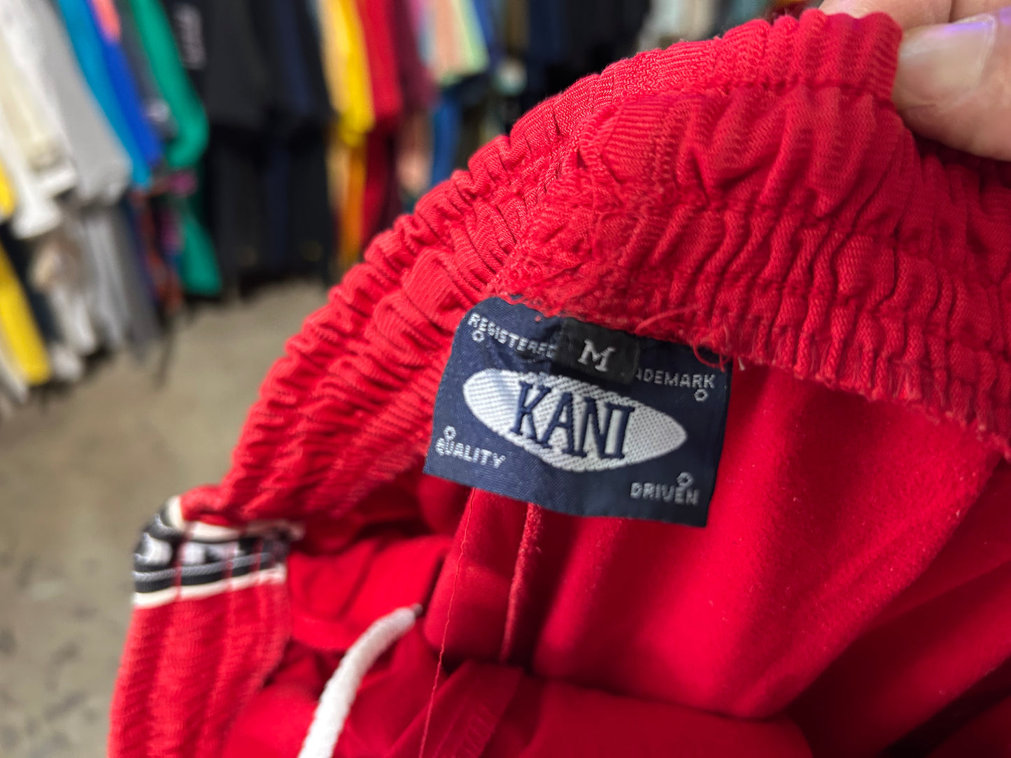 Karl Kani Track Pants - Red Size Medium