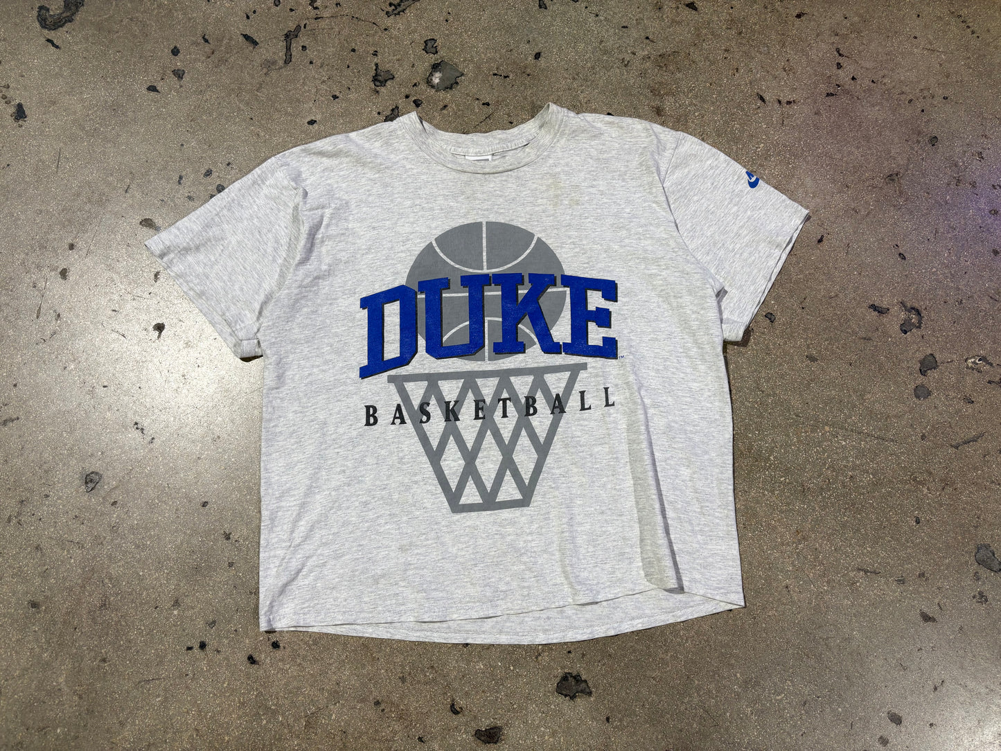 Nike Duke University Basketball Tee - Grey Size Large