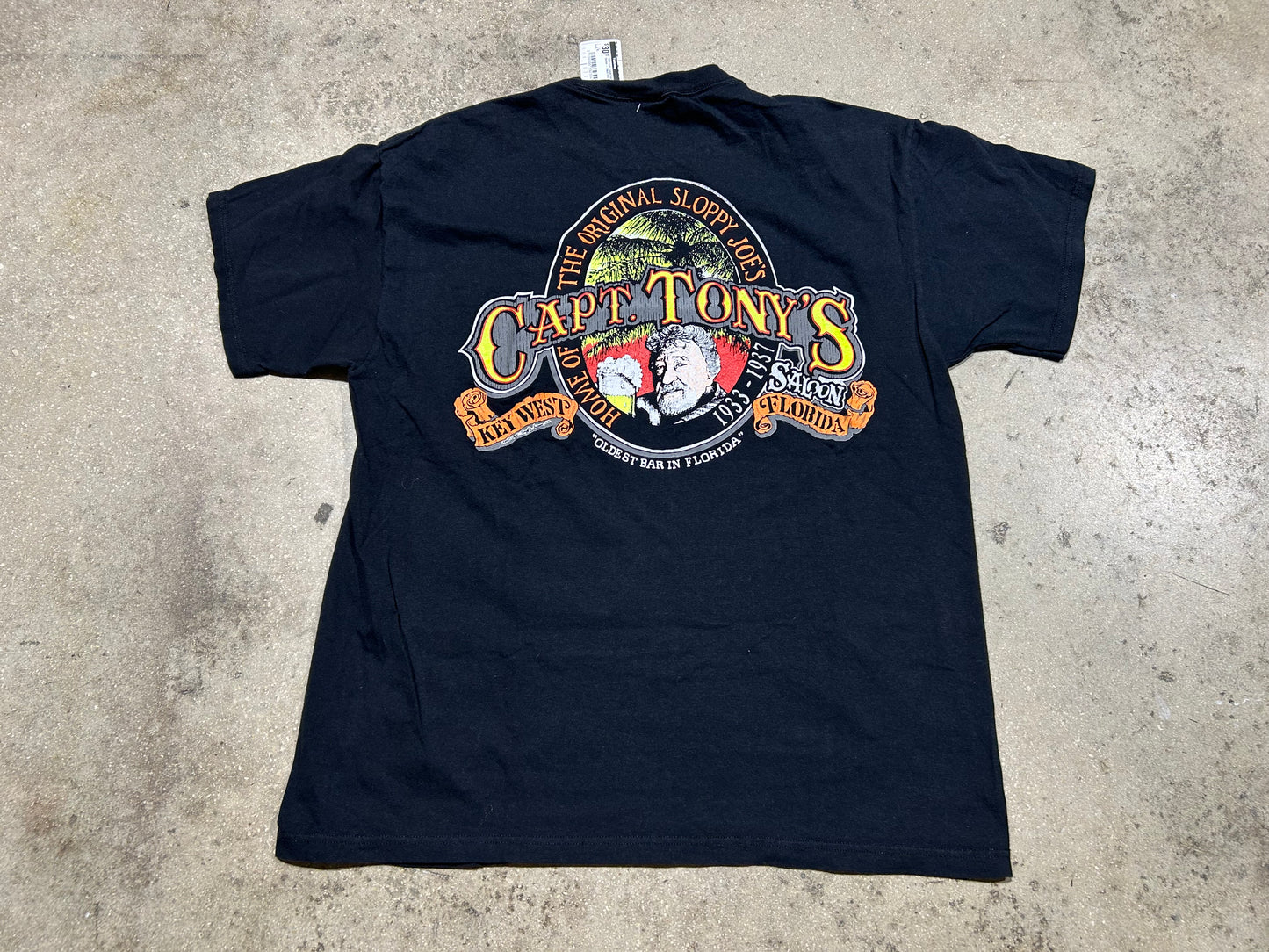 1989 Cast. Tonys Key West Saloon - Black Size XL
