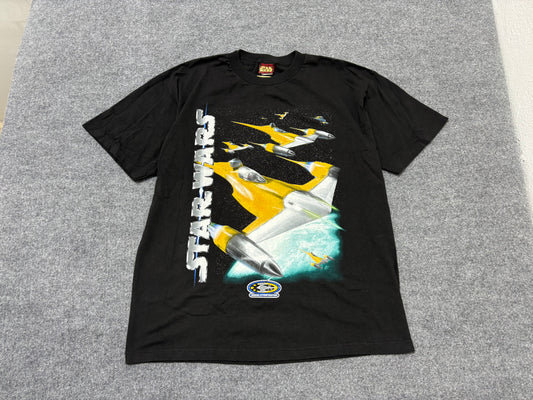 Star Wars Episode 1 Naboo Star Fighter Tee - Black Size XL