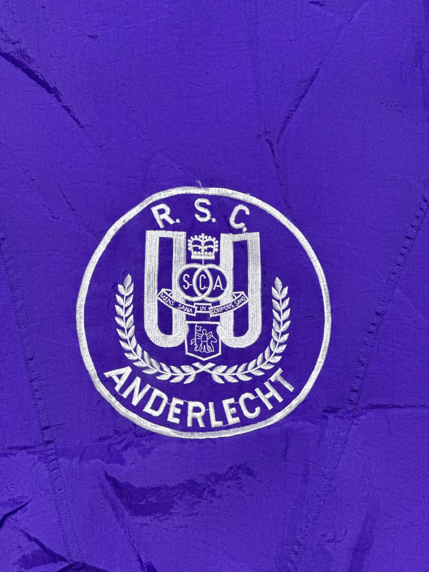 Adidas RSC Anderlecht Hooded Jacket - Purple Size Large