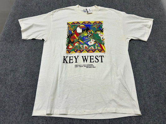 Key West Protect Our Oceans Tee - White Size XL