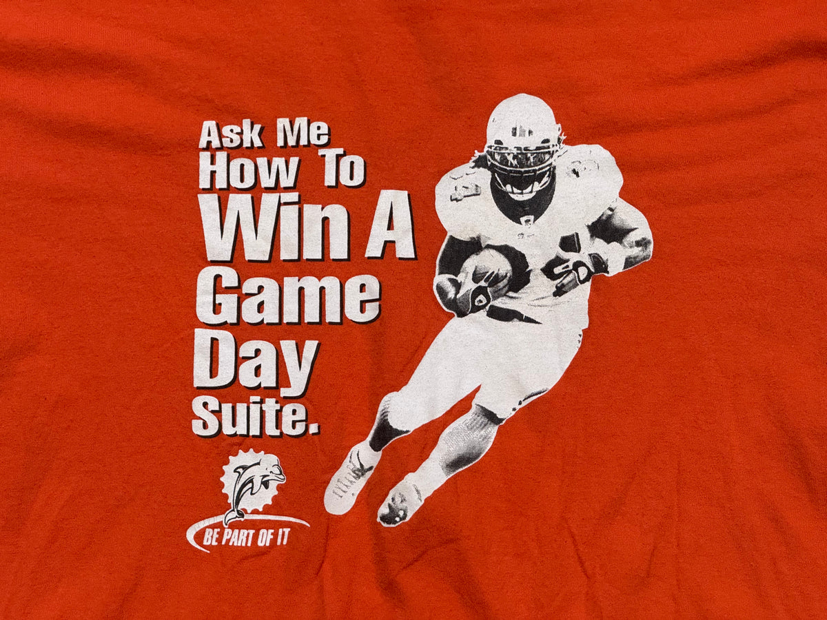 Ricky Williams Ask Me How To Win Tee - Orange Size Large