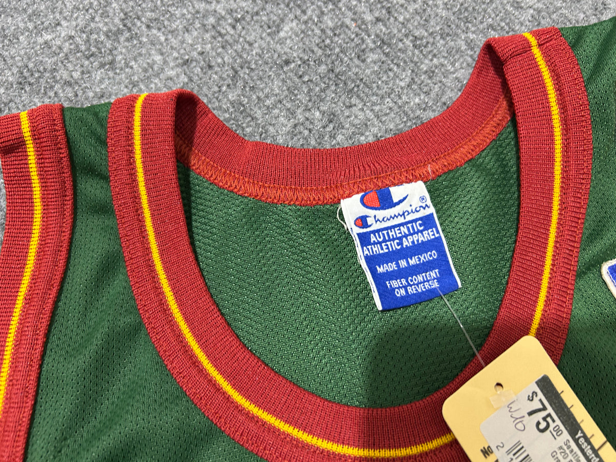 Seattle Supersonics Payton #20 Basketball Jersey - Green size Large