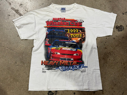 1999 Nascar Winston Cup Tour Tee - White Size Large