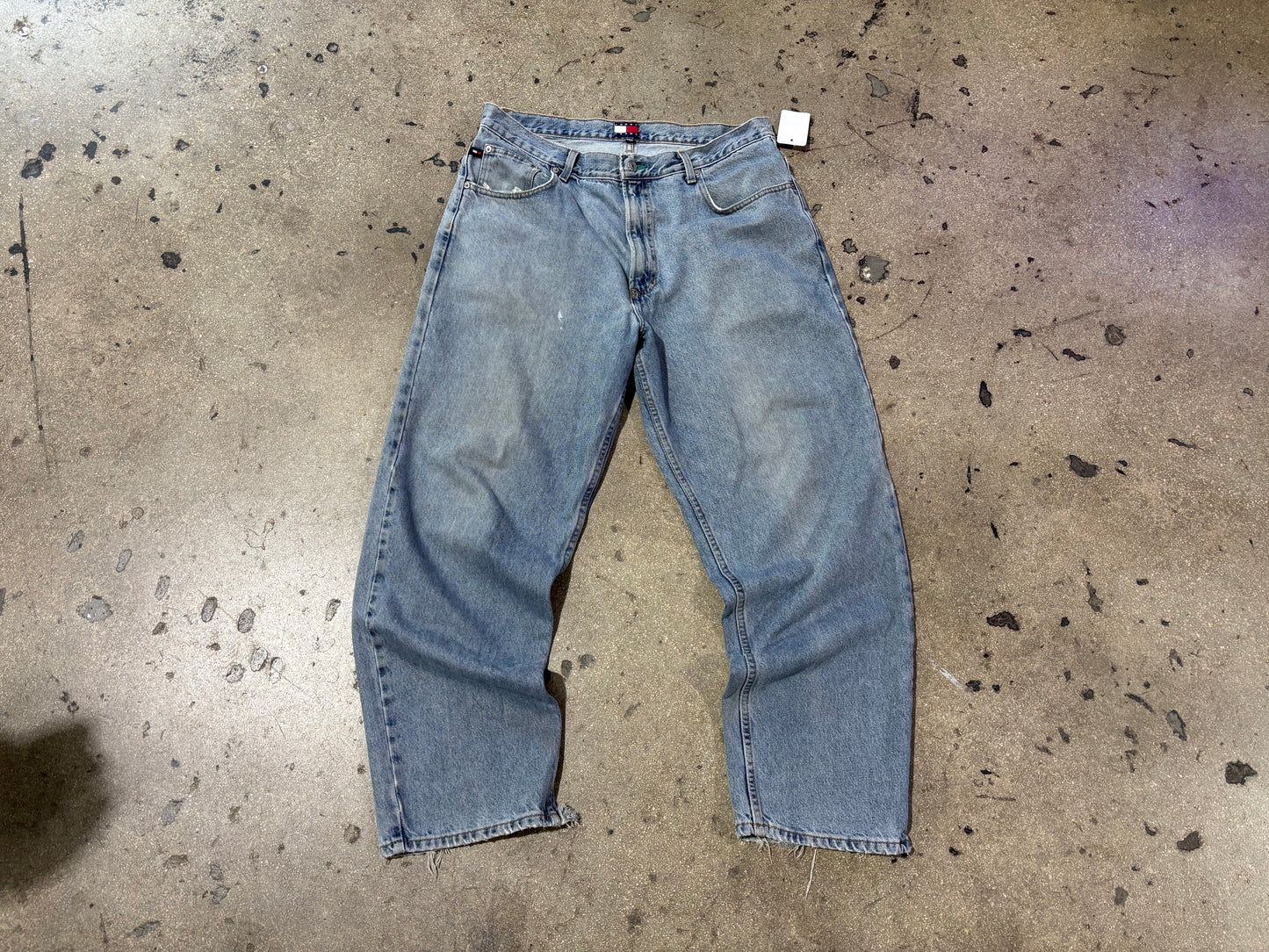 Tommy Jeans Baggy Denim Jeans - Light Wash Size 38 x 32