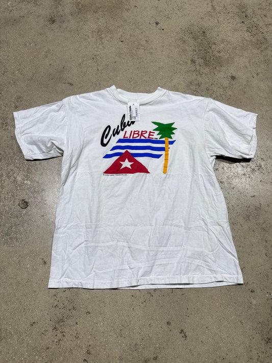 90s Cuba Libre Tee - White Size XL