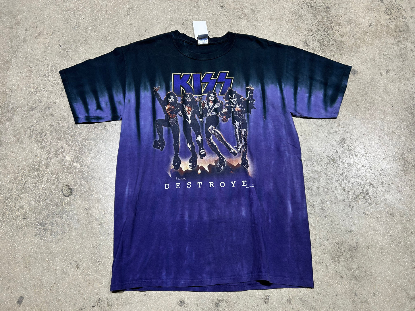 2005 Kiss Destroyer Tee - Purple Size Large
