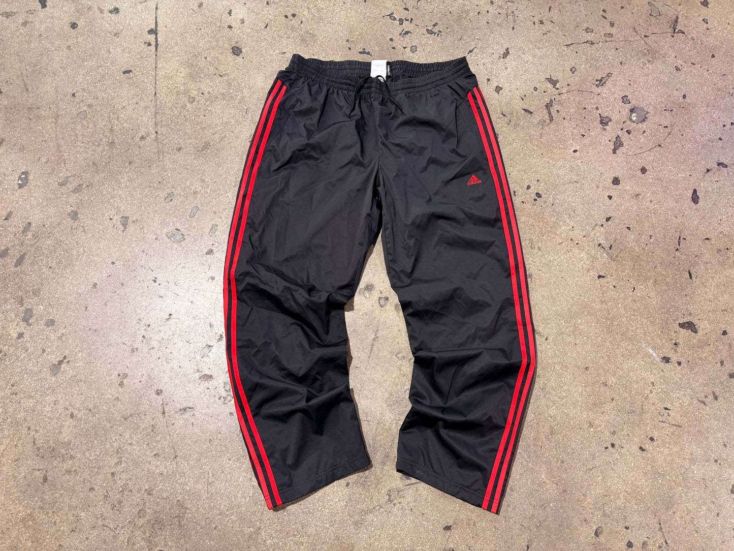 Adidas Nylon Track pants - Black / Red Size XL