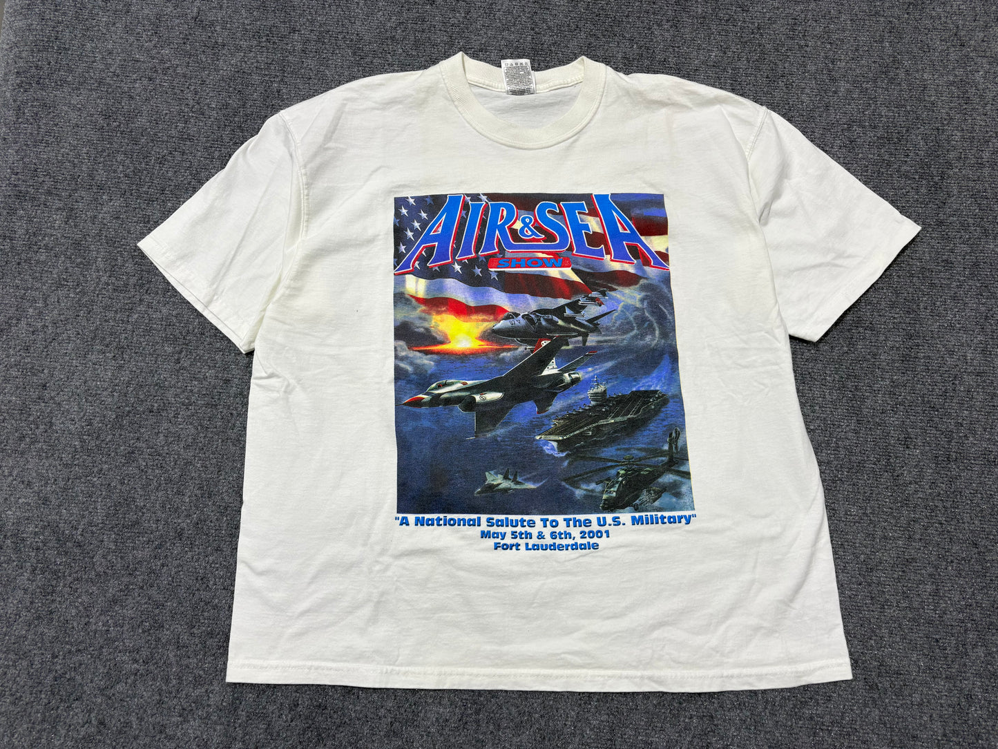 Air & Sea Show Tee - White Size XL