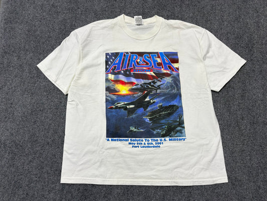 Air & Sea Show Tee - White Size XL