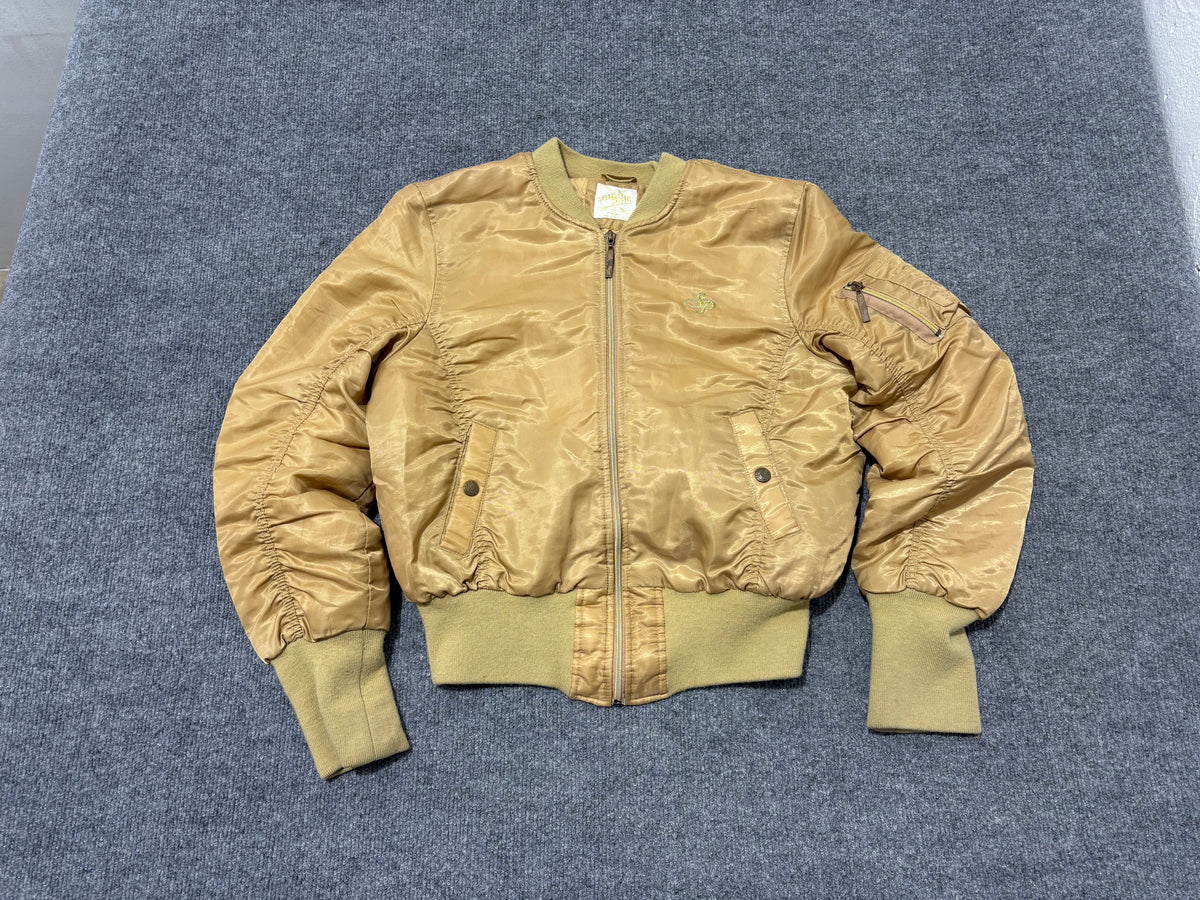 WMNS South Pole Bomber Jacket - Gold Size XL
